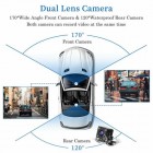 4 Inch HD 1080P Dual Lens Car DVR Front and Rear Camera Video Dash Cam Recorder 170